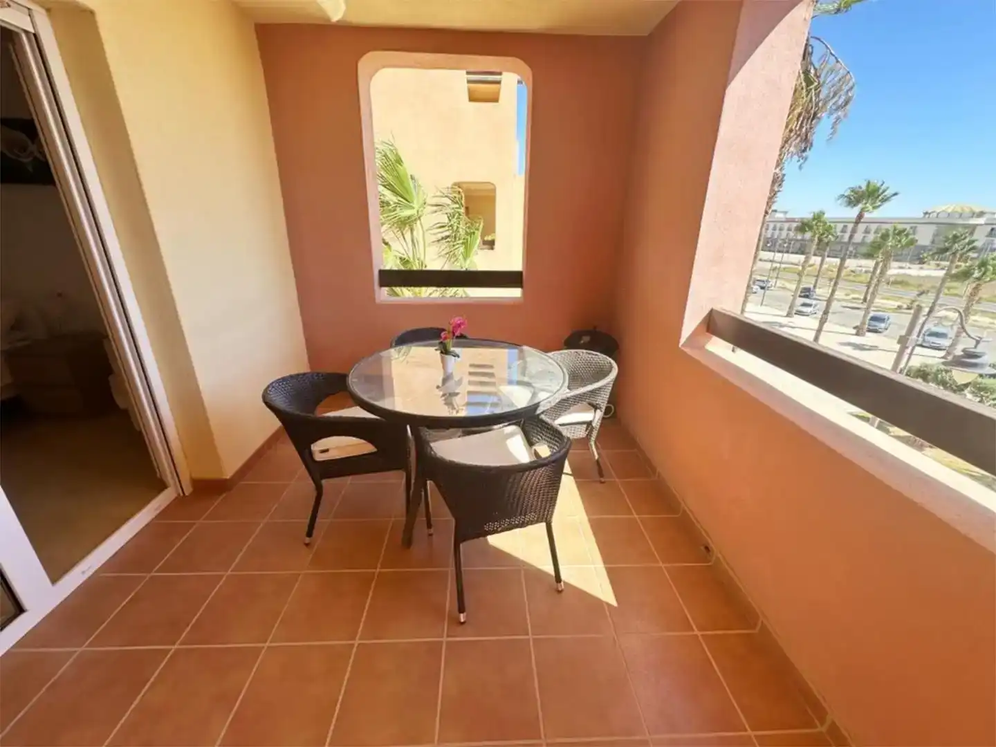 Terrasse von Wohnung zur Miete in Torre-Pacheco mit Klimaanlage und Balkon