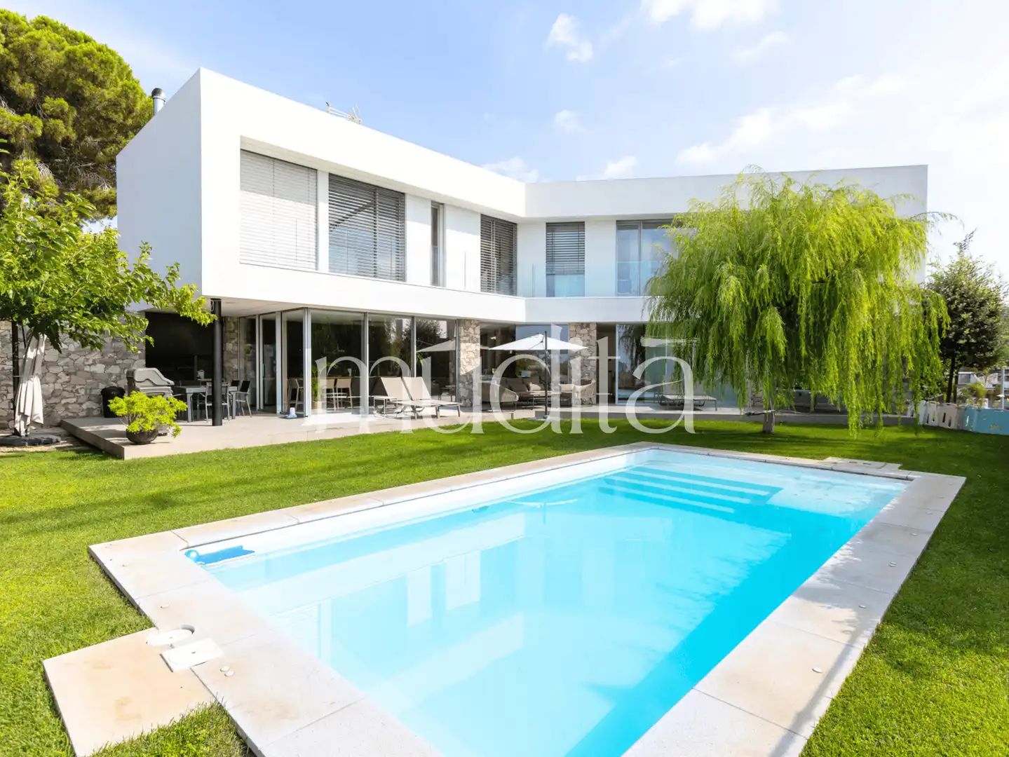 Piscina de Casa o xalet en venda en Teià amb Calefacció, Jardí privat i Terrassa