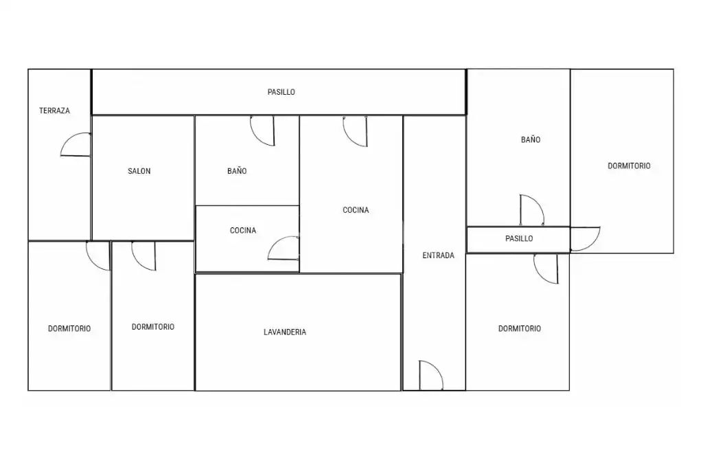Flat for sale in Albox  with Air Conditioner and Balcony