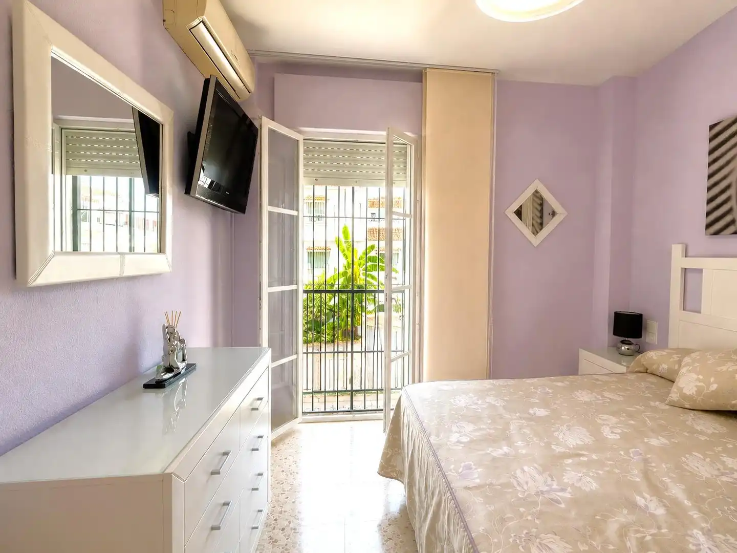 Bedroom of Detached homes for rent in Chipiona  with Air Conditioner, Furnished and Balcony
