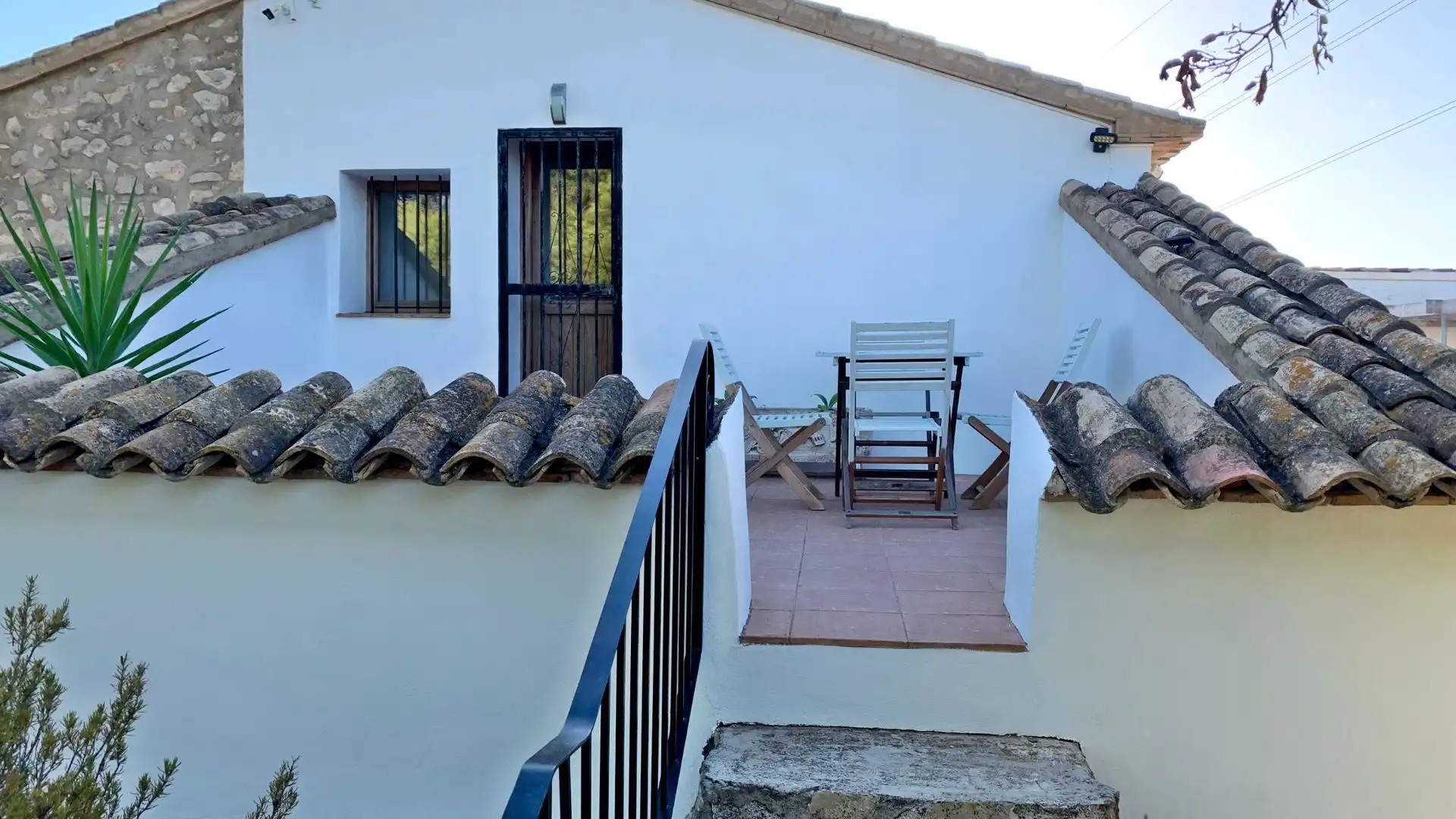 Terrassa de Finca rústica en venda en Benissa amb Aire condicionat, Calefacció i Jardí privat