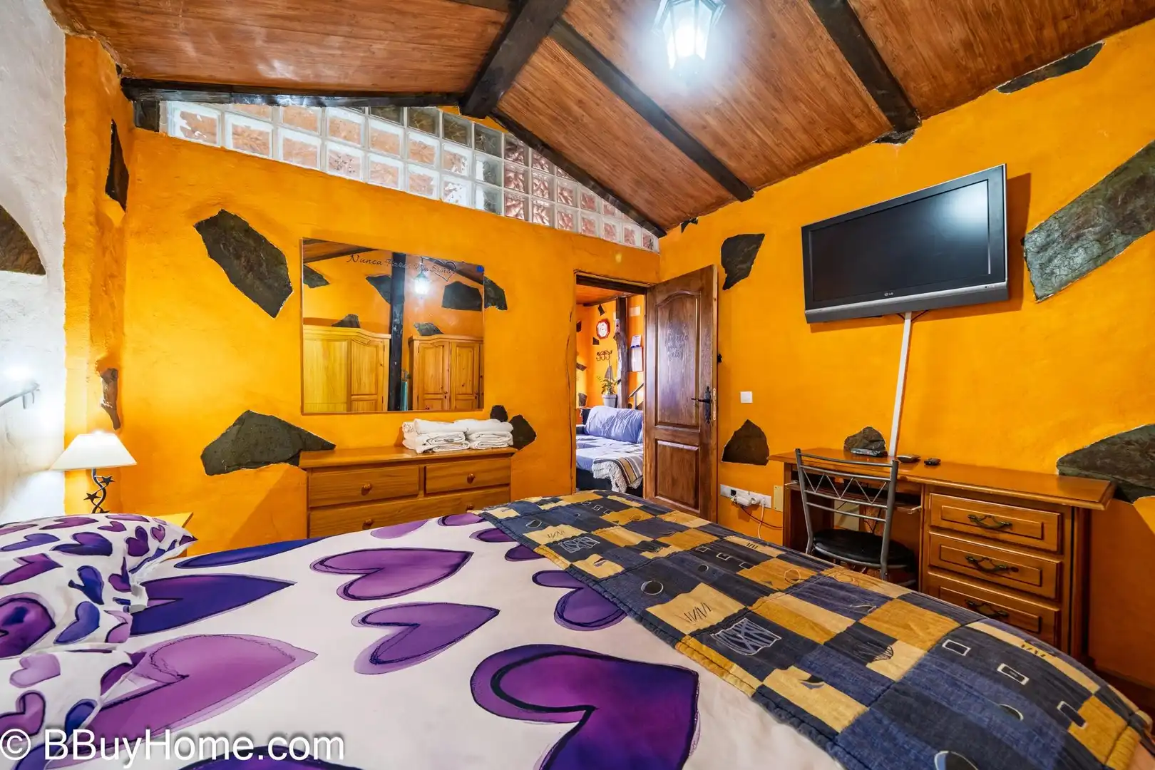 Schlafzimmer von Wohnung zur Miete in Las Palmas de Gran Canaria mit Klimaanlage, Heizung und Terrasse