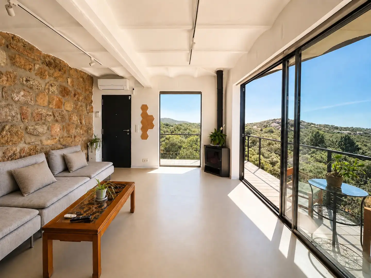 Living room of Houses for sale in Hoyo de Manzanares  with Air Conditioner, Private garden and Swimming Pool