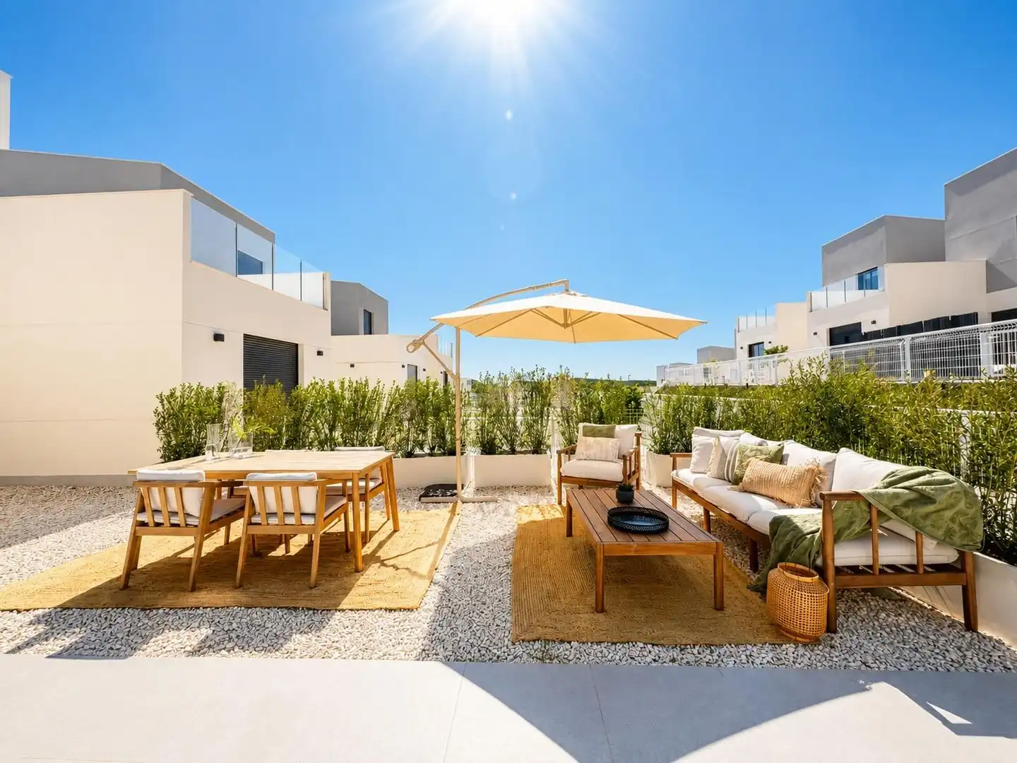 Terraza de Casa adosada en venta en Murcia con Aire acondicionado, Calefacción y Jardín privado