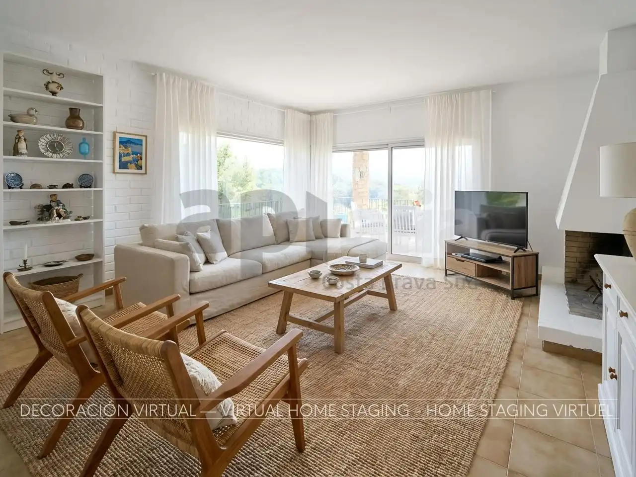 Living room of Houses for sale in Lloret de Mar  with Heating, Private garden and Terrace