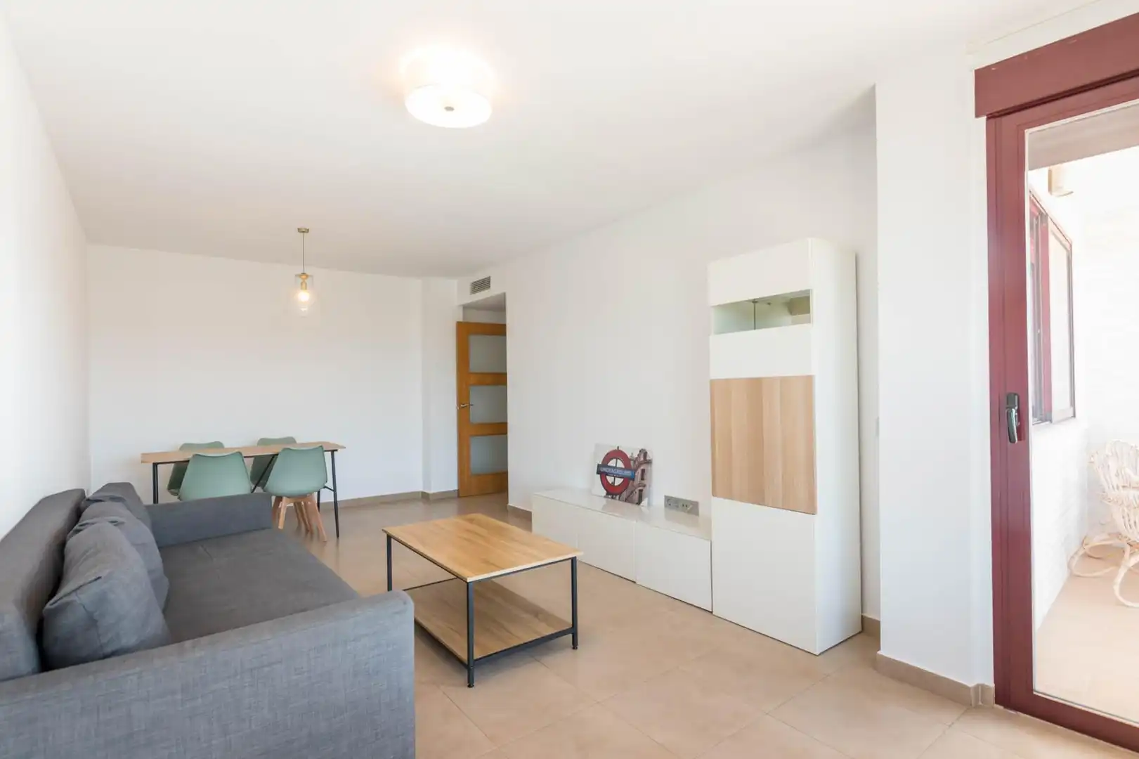 Sala de estar de Piso de alquiler en Murcia con Aire acondicionado y Terraza