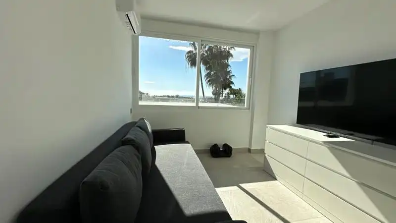 Living room of Detached homes for rent in Estepona  with Air Conditioner, Terrace and Storage room