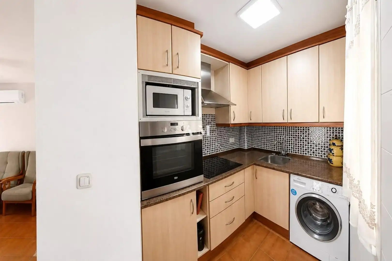 Cocina de Piso de alquiler en Torrevieja con Aire acondicionado, Calefacción y Terraza