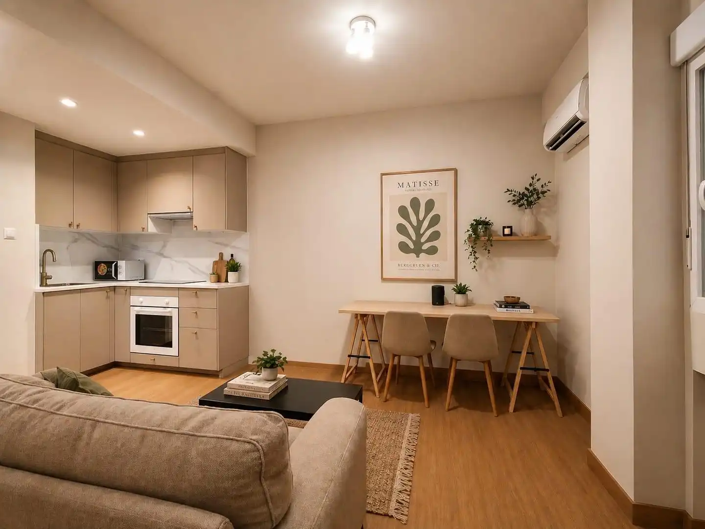 Sala de estar de Estudio en venta en Madrid