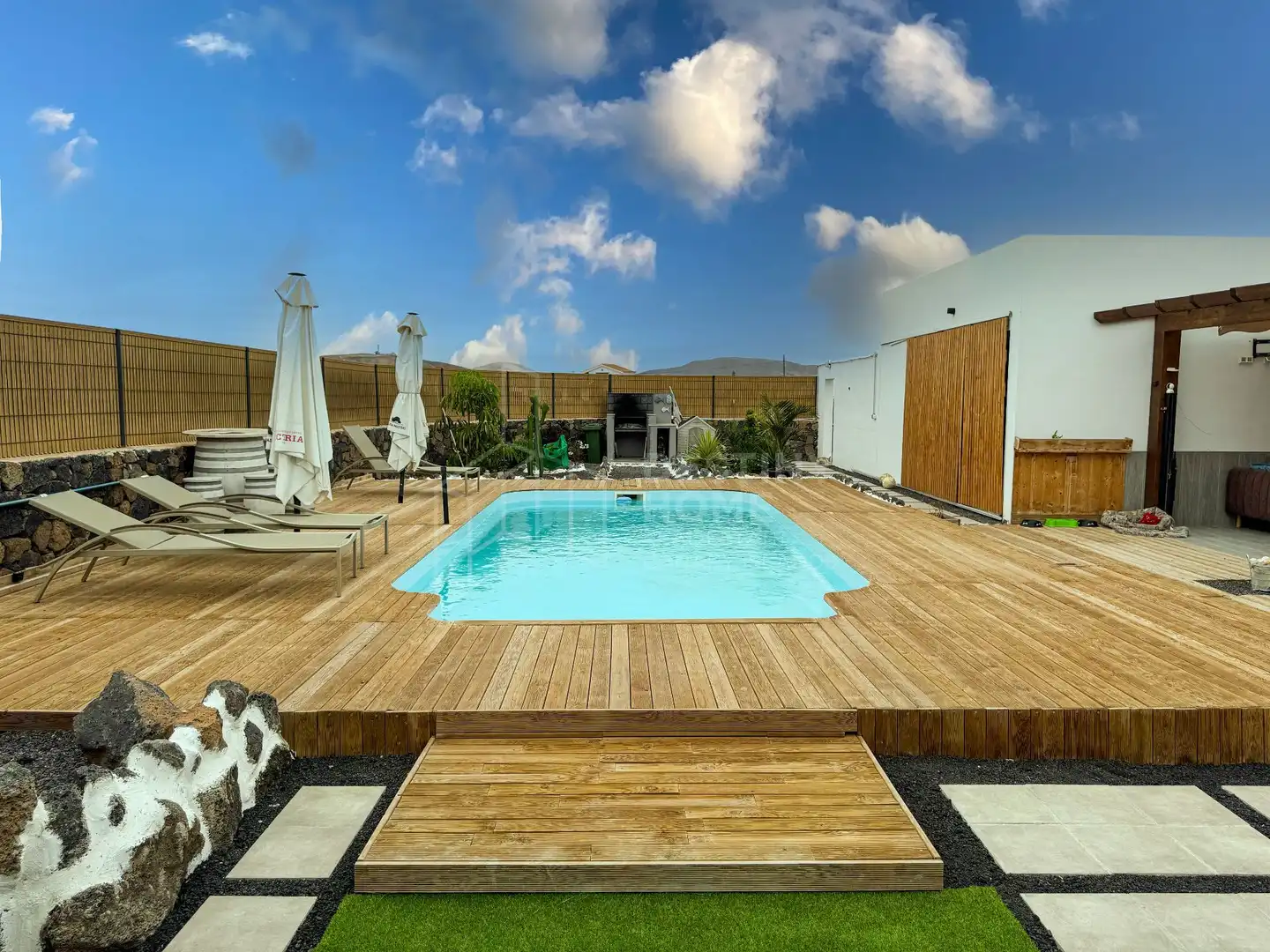 Swimming pool of Houses for sale in La Oliva  with Private garden, Terrace and Storage room