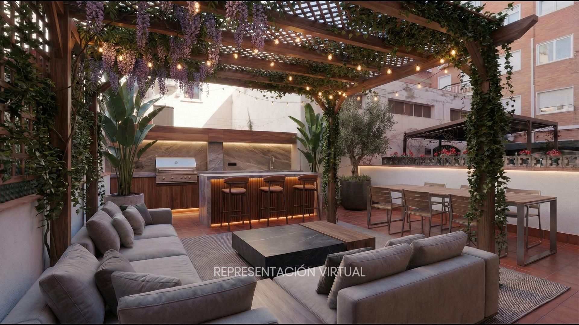 Terrasse von Wohnung zum Verkauf in  Madrid Capital mit Klimaanlage, Heizung und Terrasse