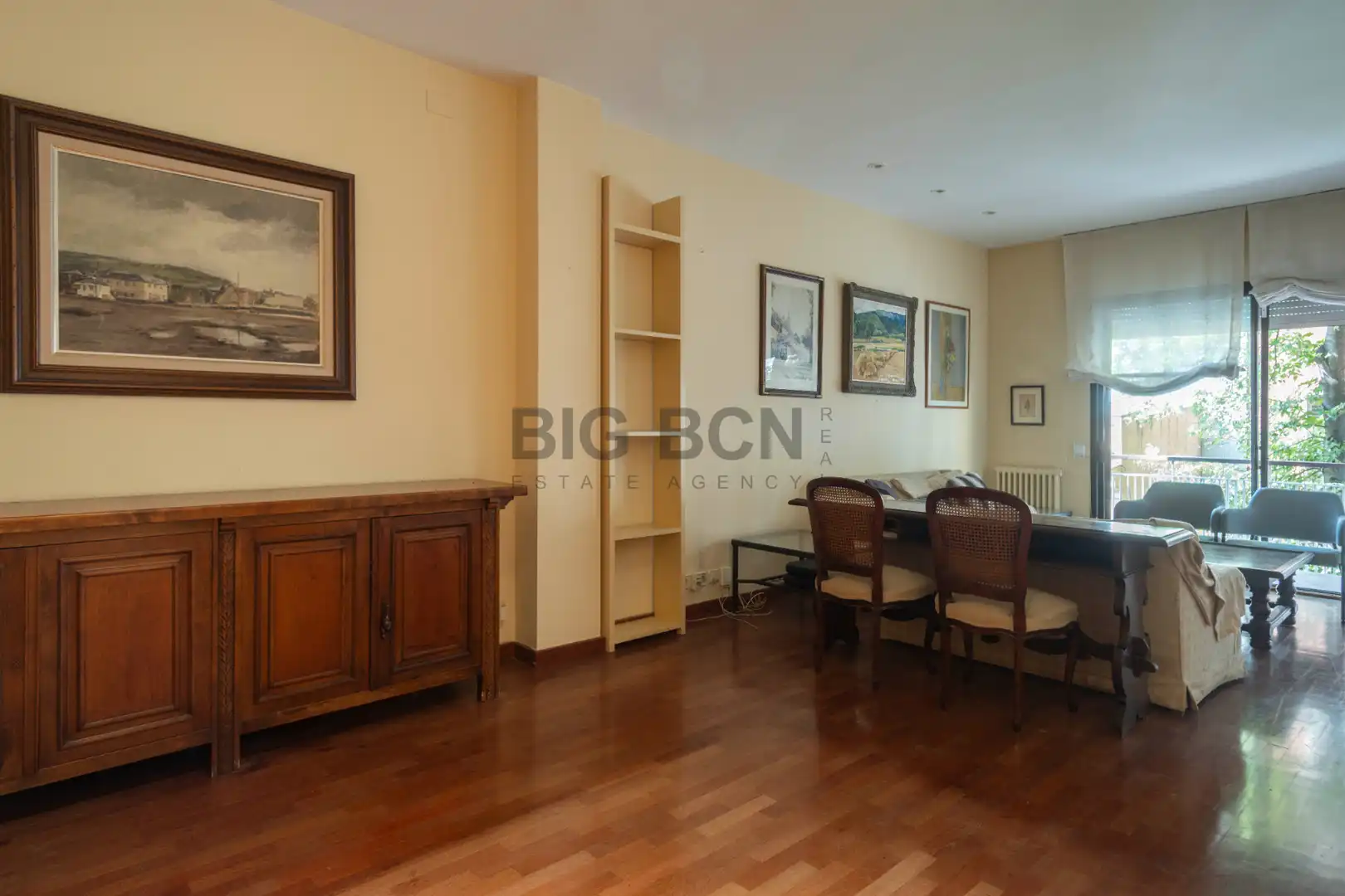 Sala de estar de Piso en venta en Barcelona con Aire acondicionado, Calefacción y Parquet