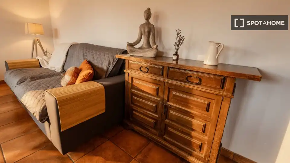 Sala de estar de Apartamento para compartir en Valleseco con Aire acondicionado, Terraza y Amueblado