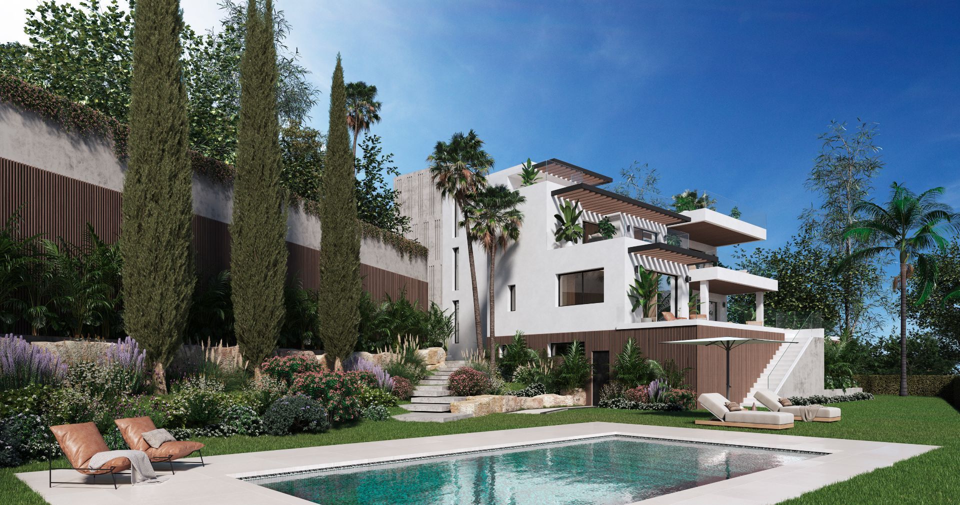 Garden of House or chalet for sale in Benalmádena  with Air Conditioner, Heating and Private garden