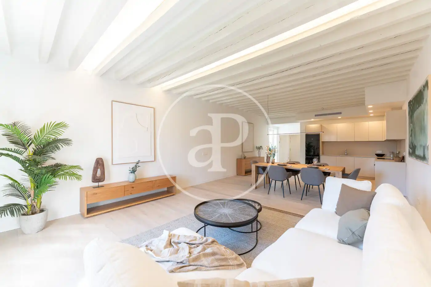 Wohnzimmer von Wohnung zum Verkauf in  Palma de Mallorca mit Klimaanlage, Heizung und Terrasse
