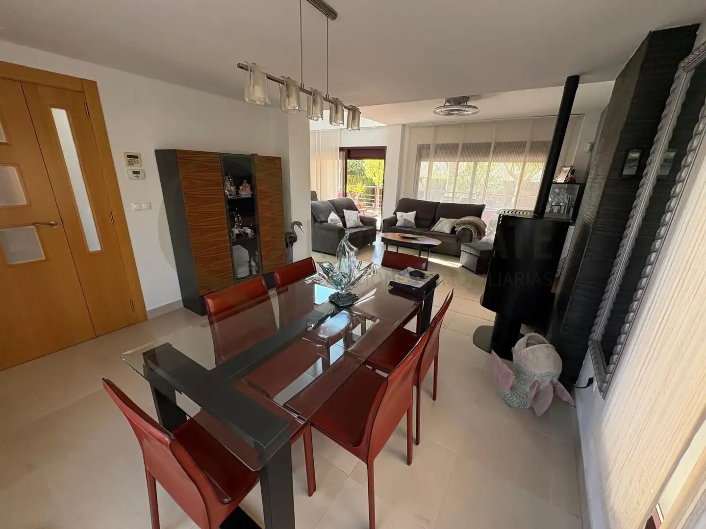 Dining room of Flat for sale in Mutxamel  with Air Conditioner, Private garden and Terrace