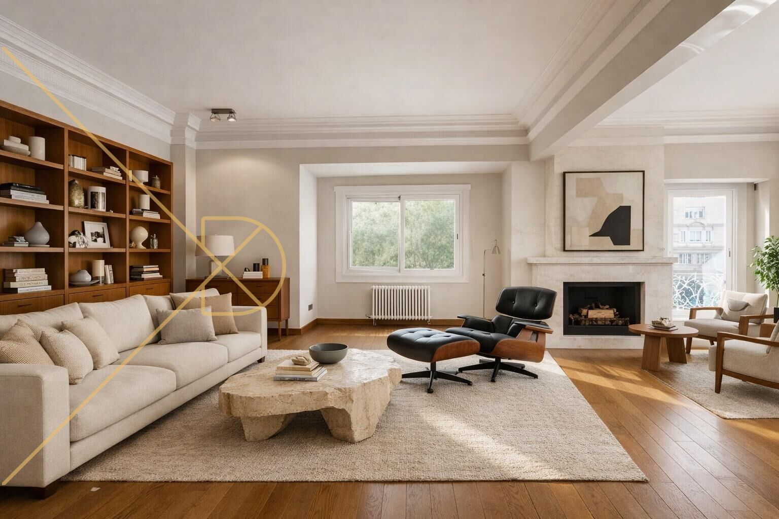 Living room of Flat for sale in  Barcelona Capital  with Balcony