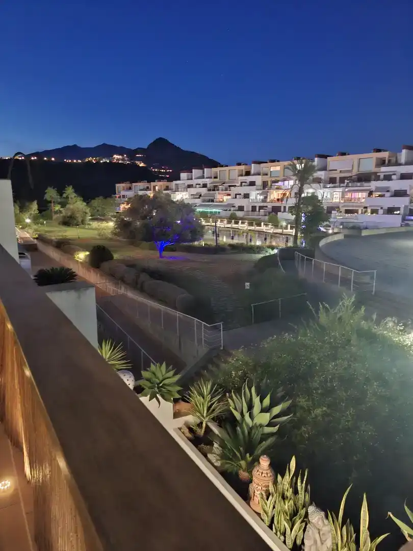Vista exterior de Apartamento en venta en Estepona con Aire acondicionado, Terraza y Piscina