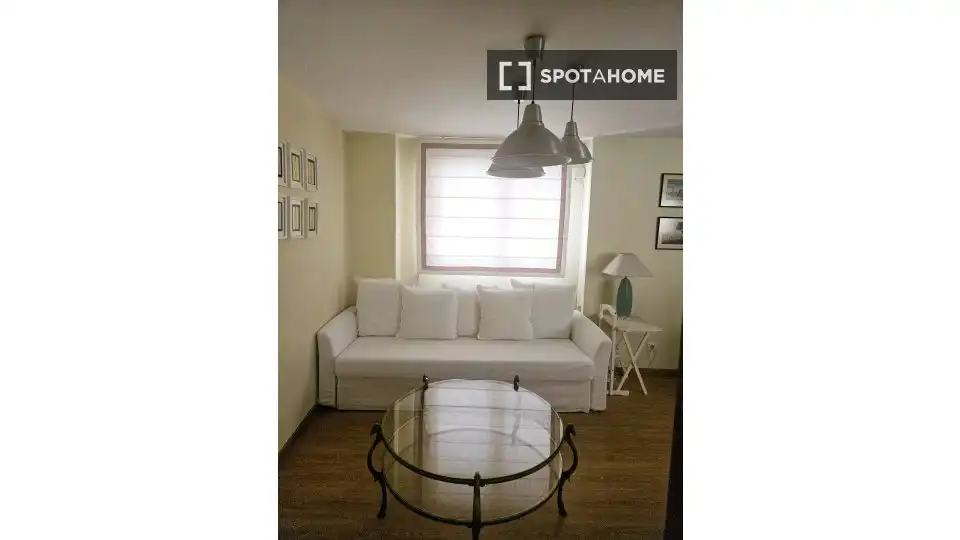 Sala d'estar de Apartament per a compartir en Murcia amb Aire condicionat, Terrassa i Moblat