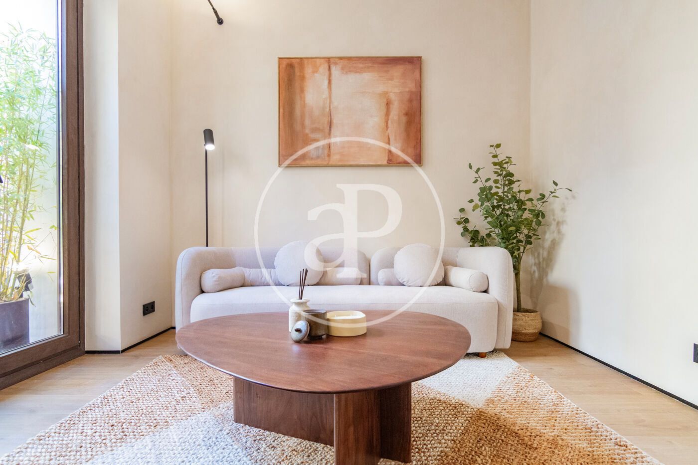 Sala de estar de Piso en venta en  Madrid Capital con Aire acondicionado, Calefacción y Amueblado