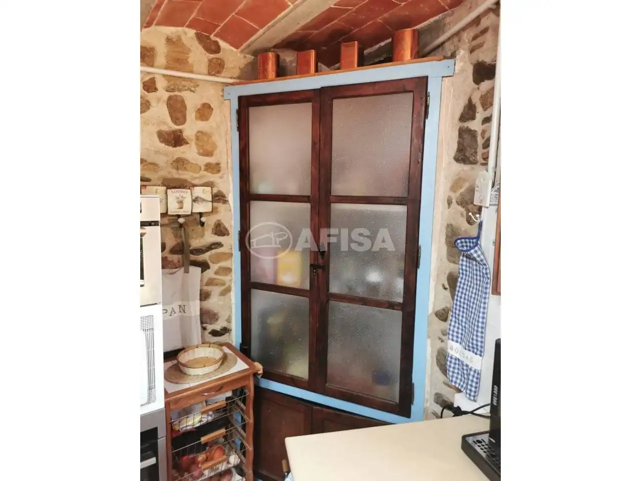 Cocina de Finca rústica en venta en Brunyola i Sant Martí Sapresa con Calefacción y Jardín privado