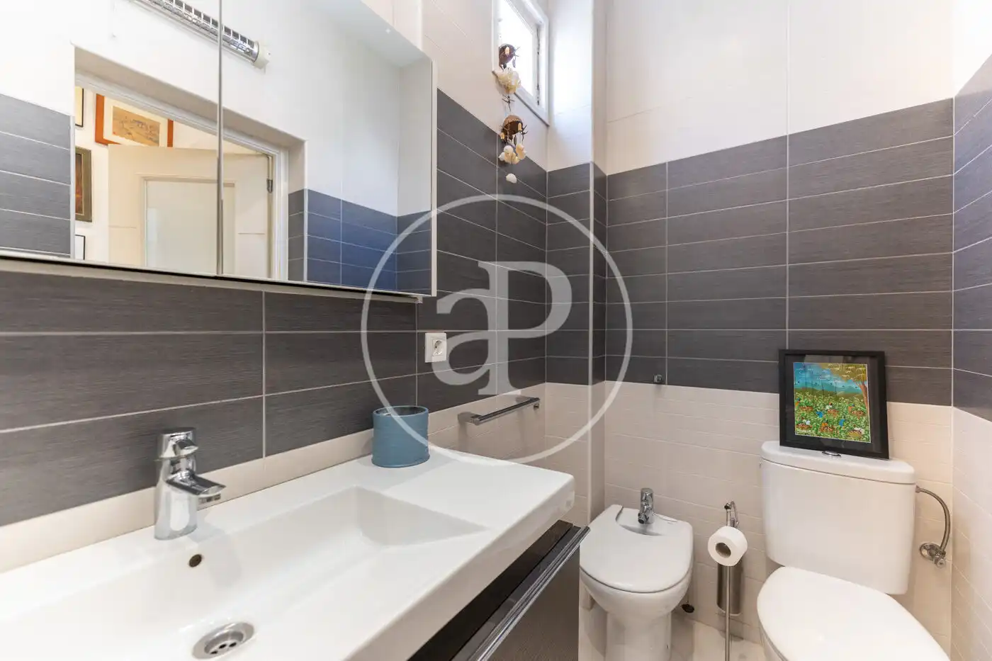 Badezimmer von Wohnung zur Miete in  Palma de Mallorca mit Klimaanlage, Heizung und Möbliert