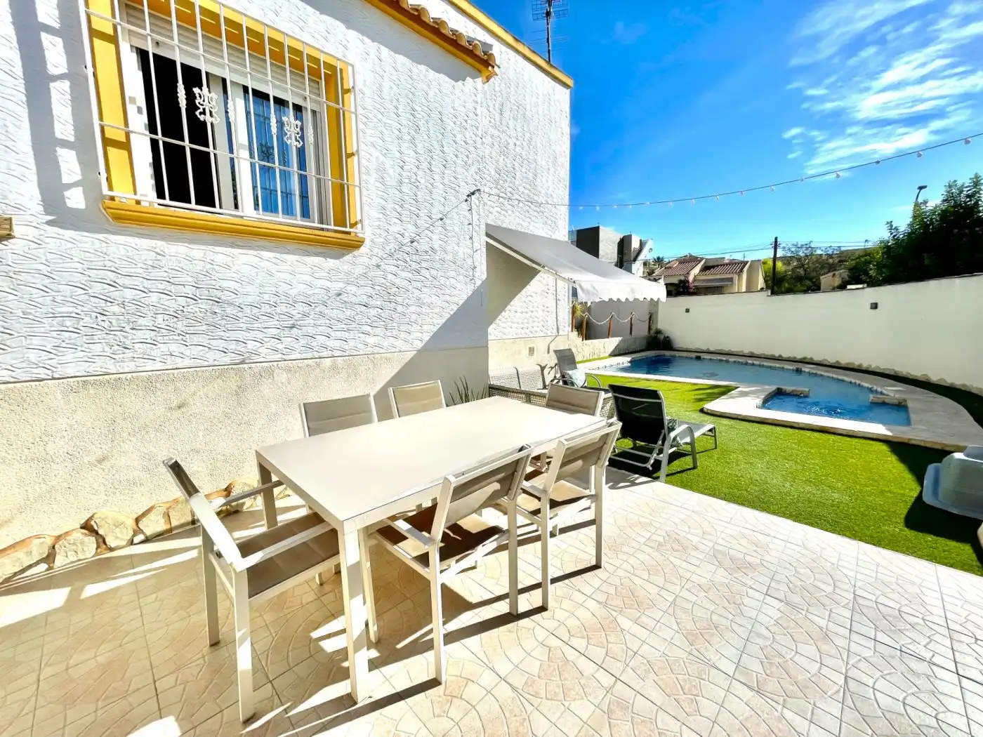Terrace of Houses for rent in San Fulgencio  with Air Conditioner, Heating and Private garden