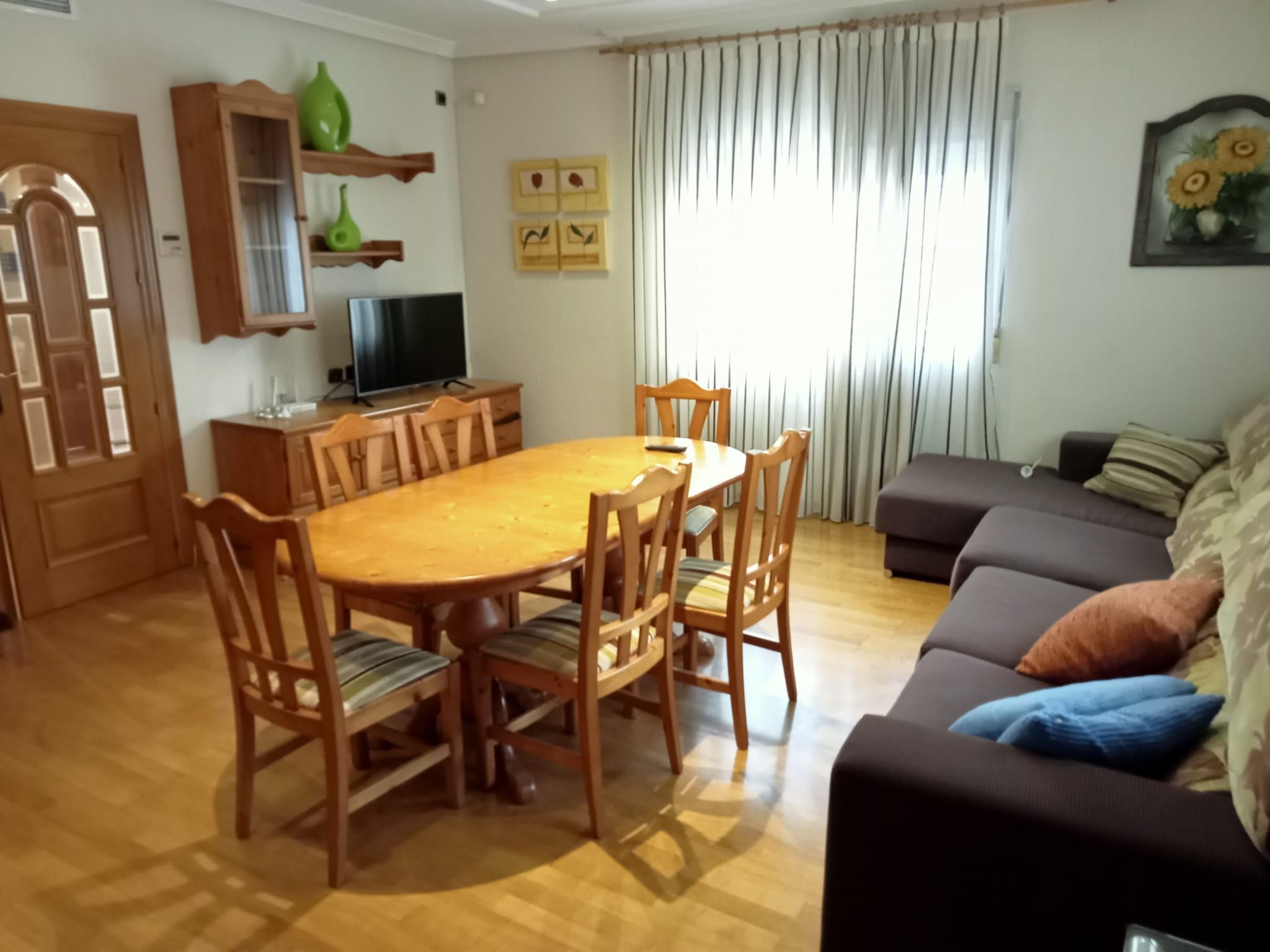 Dining room of House or chalet for sale in  Murcia Capital  with Air Conditioner, Parquet flooring and Terrace