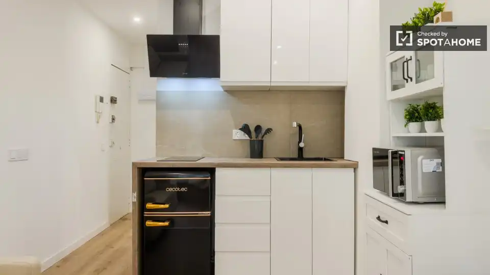Cocina de Piso de alquiler en Barcelona con Aire acondicionado, Calefacción y Amueblado