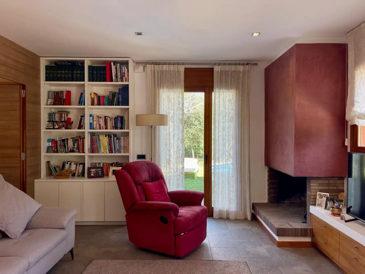 Living room of Houses for sale in Sant Antoni de Vilamajor  with Air Conditioner, Heating and Private garden