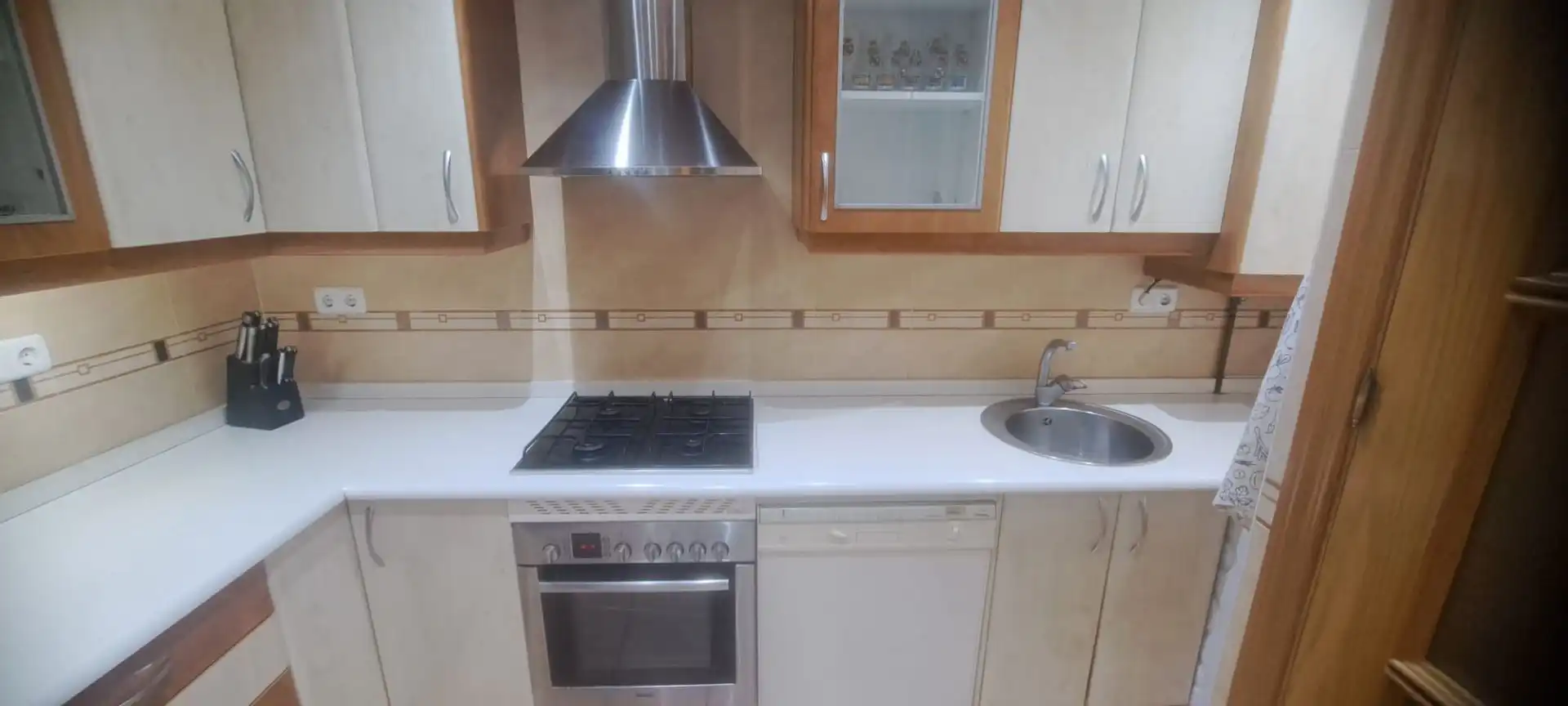 Kitchen of Flat for rent in Madrid  with Heating and Furnished