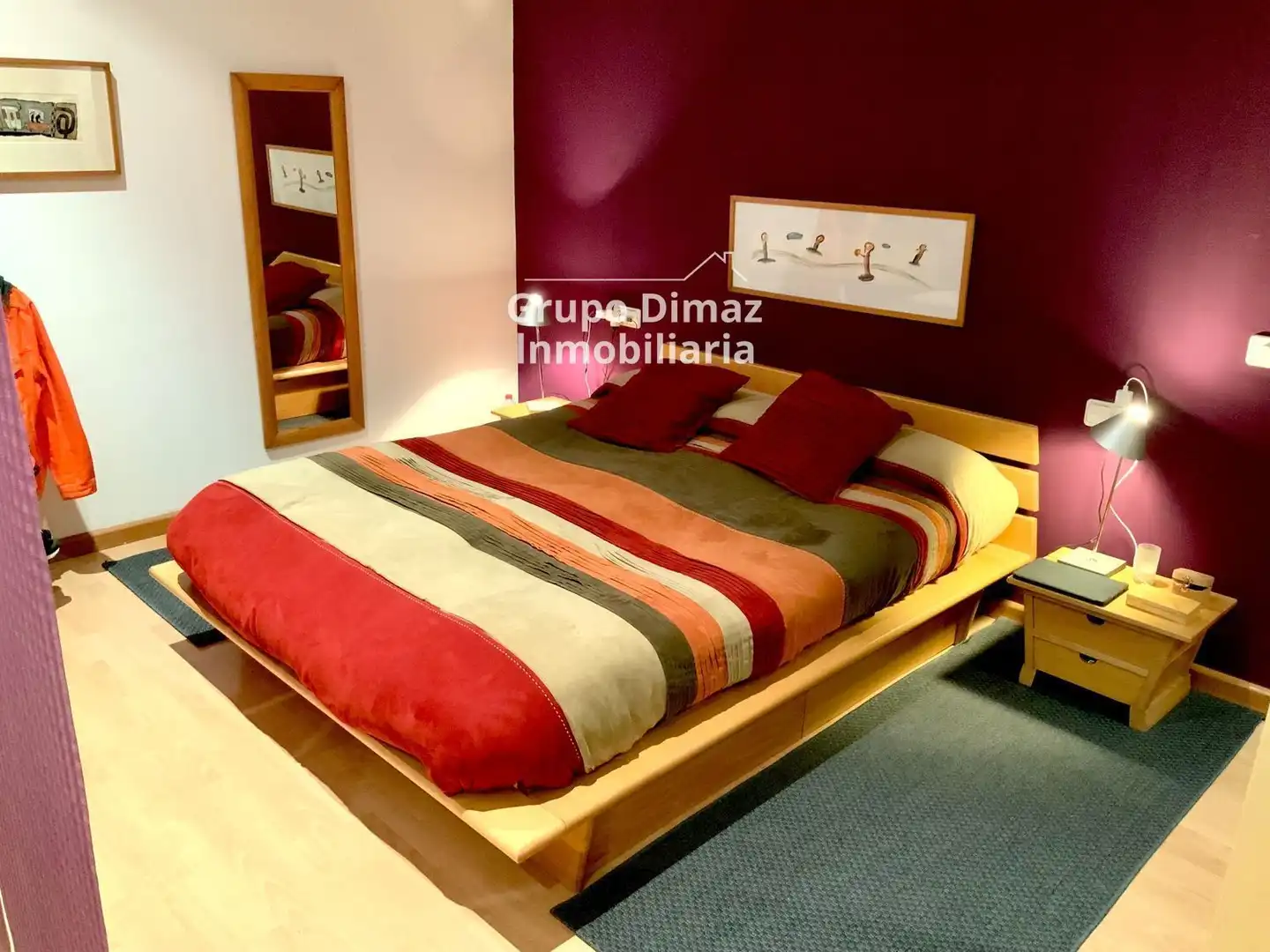 Schlafzimmer von Wohnung zum Verkauf in Barcelona mit Klimaanlage und Terrasse