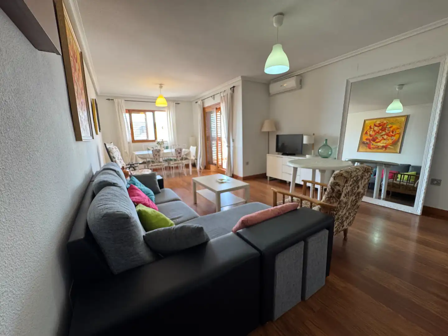 Sala de estar de Piso de alquiler en Santa Pola con Aire acondicionado, Calefacción y Terraza