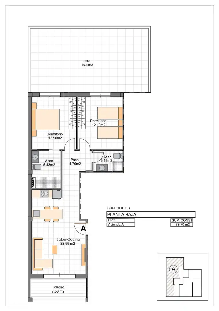 Appartement compact avec terrasse à vendre à Los Cuarteros, imagen 9