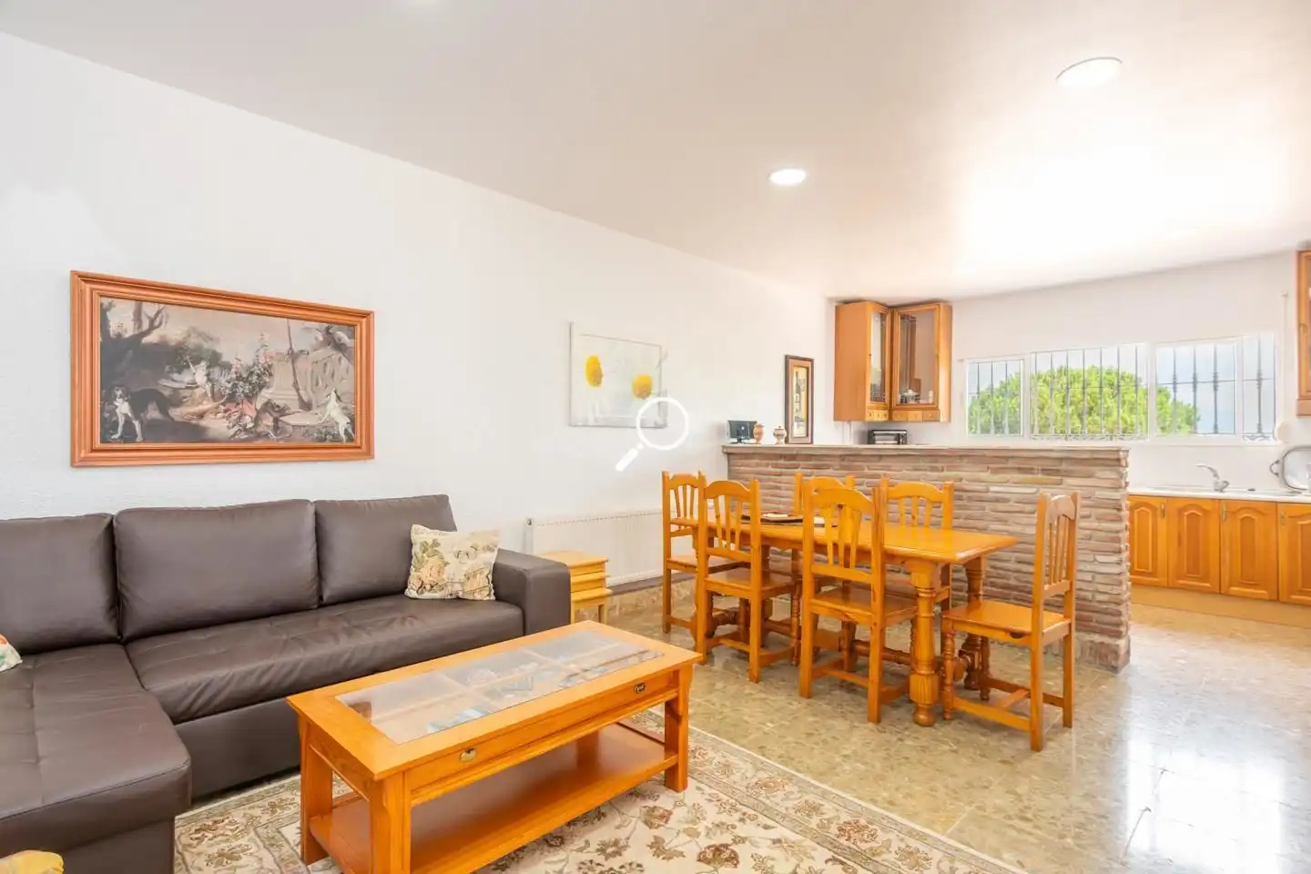 Sala d'estar de Casa o xalet en venda en Alhaurín de la Torre amb Aire condicionat, Jardí privat i Terrassa
