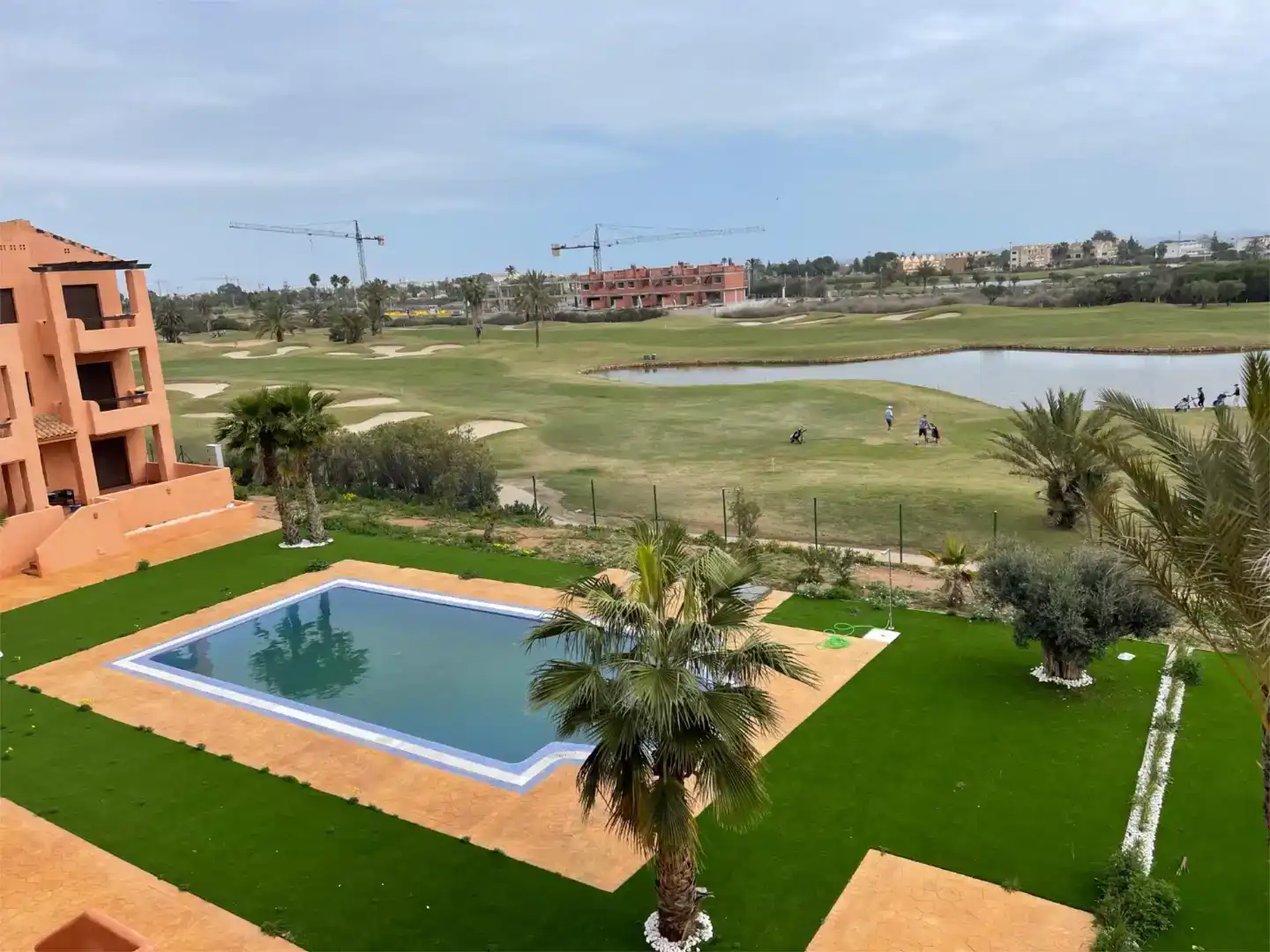 Schwimmbecken von Wohnung zur Miete in Los Alcázares mit Klimaanlage, Schwimmbad und Balkon