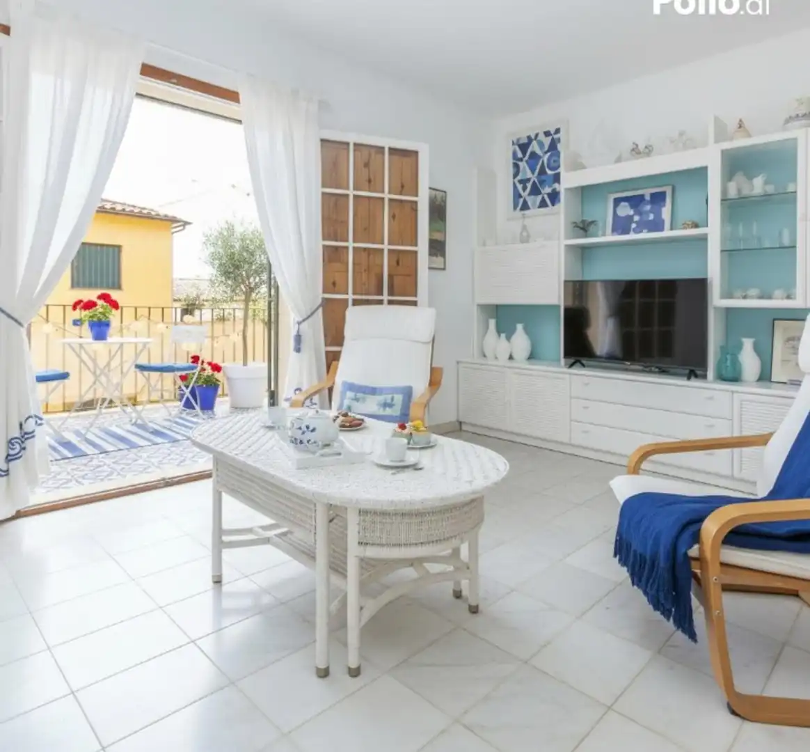 Wohnzimmer von Einfamilien-Reihenhaus zum Verkauf in Palafrugell mit Heizung, Terrasse und Abstellraum