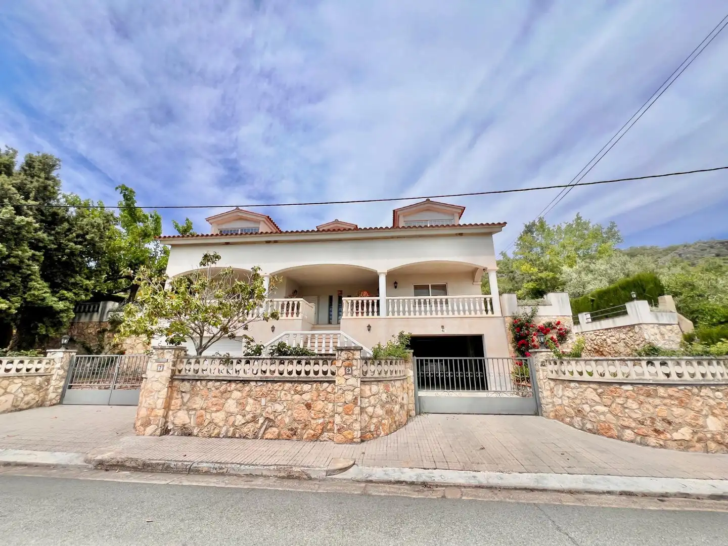 Exterior view of Houses for sale in Vespella de Gaià  with Heating, Terrace and Swimming Pool