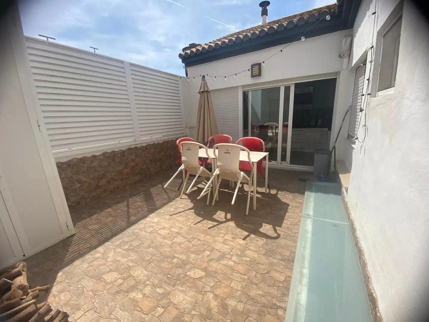 Terraza de Casa adosada en venta en El Real de Gandia con Aire acondicionado, Amueblado y Horno
