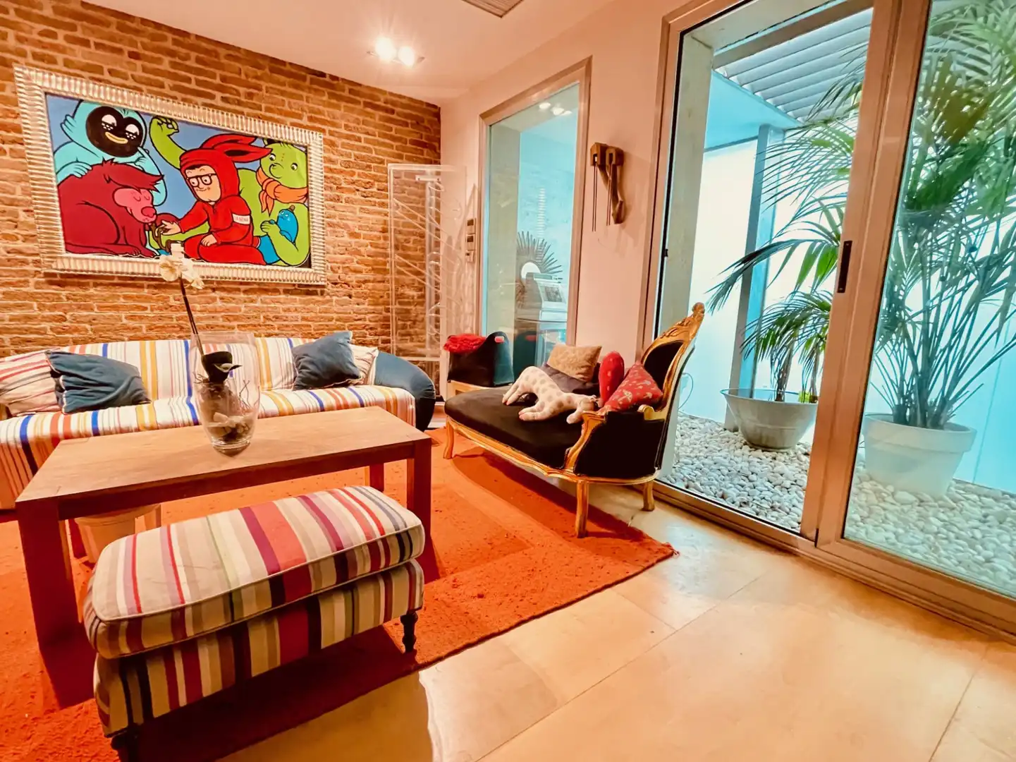 Wohnzimmer von Maisonette zur Miete in Madrid mit Klimaanlage, Heizung und Möbliert