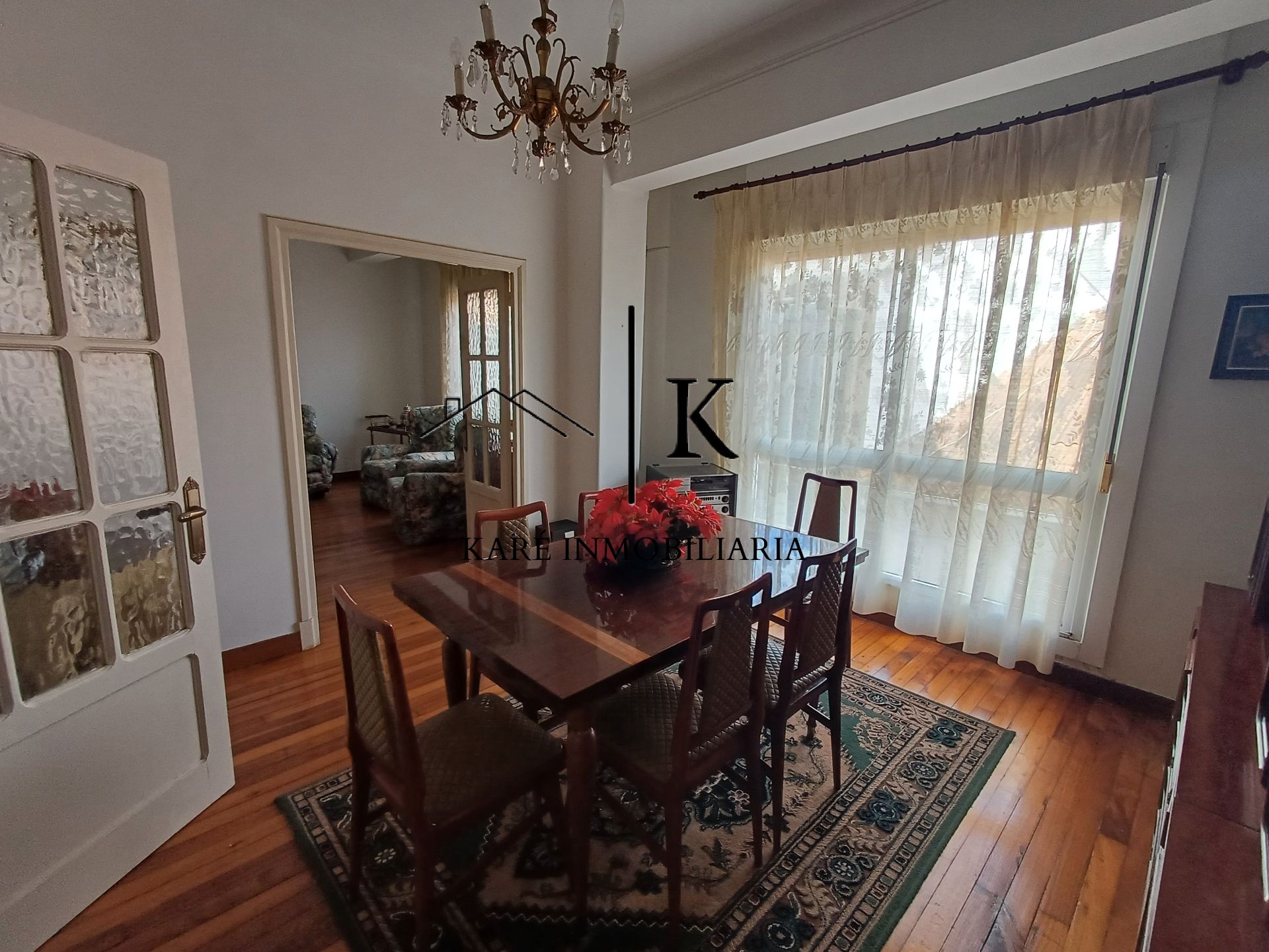 Dining room of Flat for sale in Ferrol  with Heating, Parquet flooring and Storage room