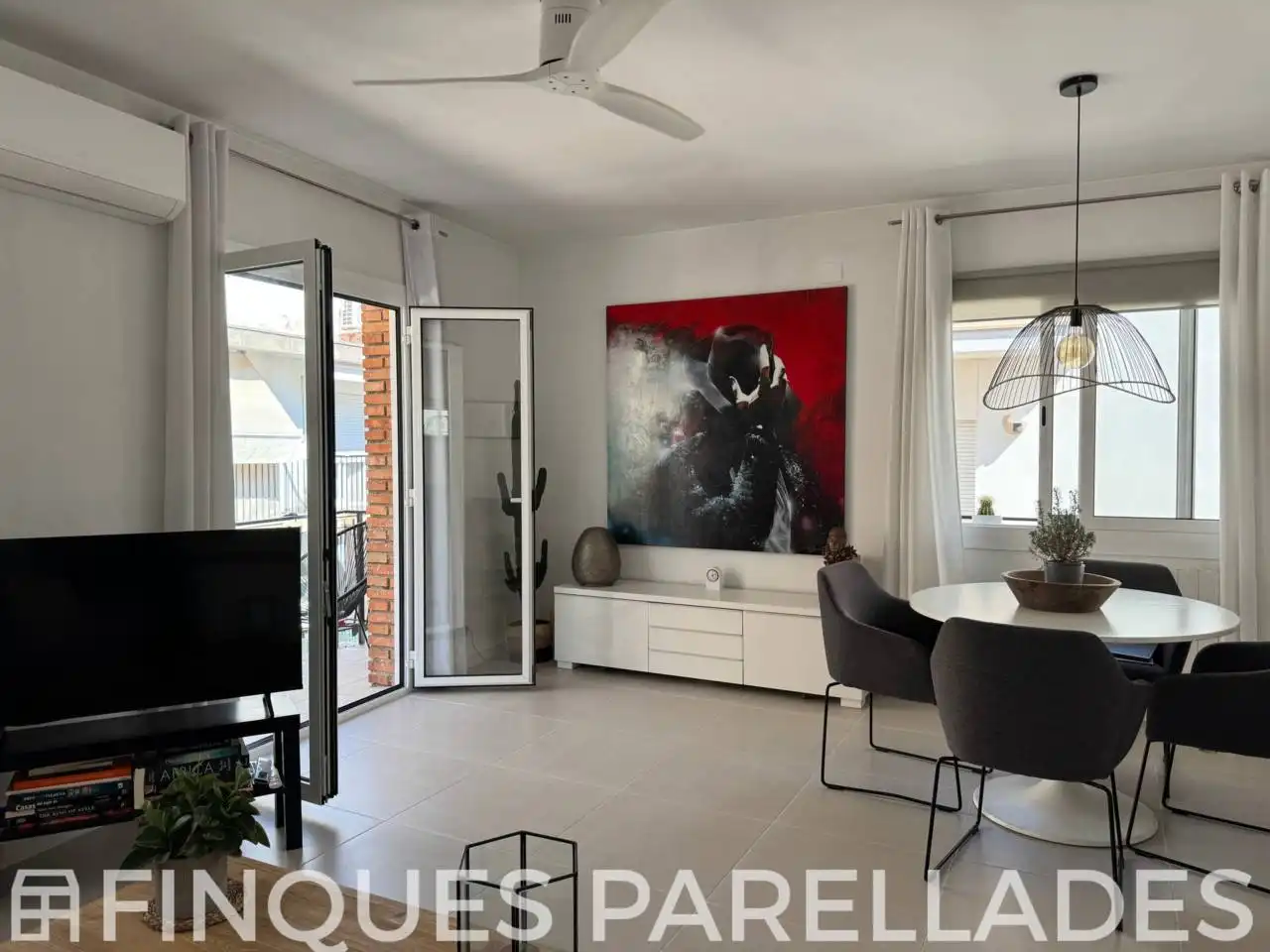 Sala d'estar de Àtic en venda en Sitges amb Aire condicionat, Calefacció i Terrassa