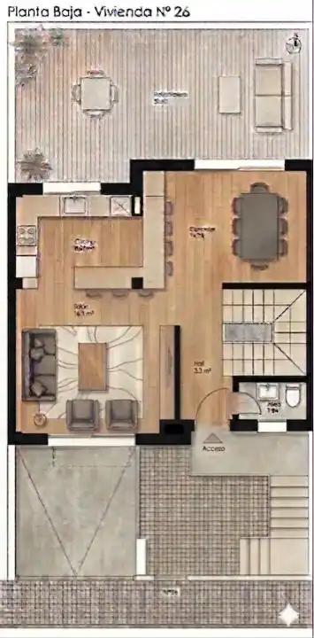 Casa adosada en venta en Vegas del Genil