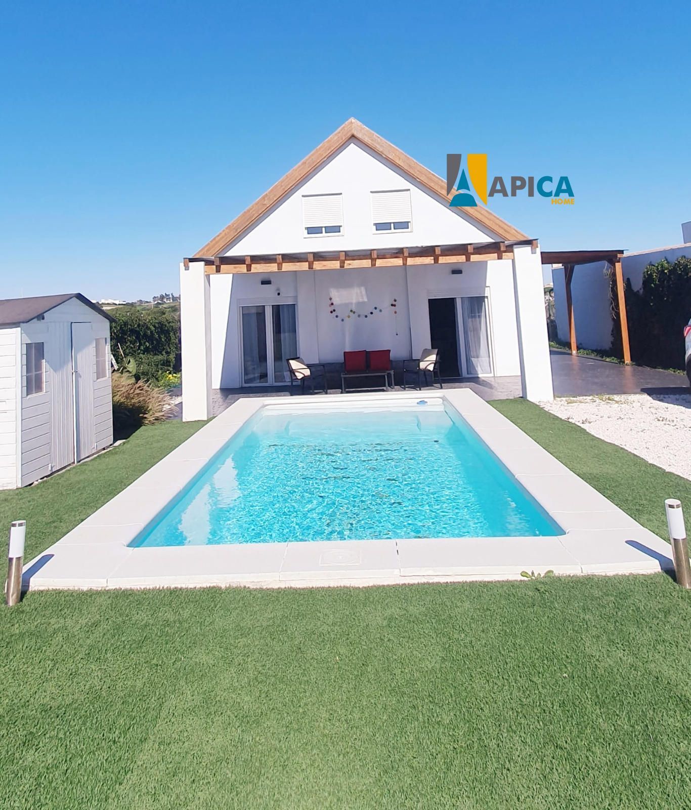Piscina de Casa o xalet en venda en Chiclana de la Frontera amb Aire condicionat, Traster i Piscina