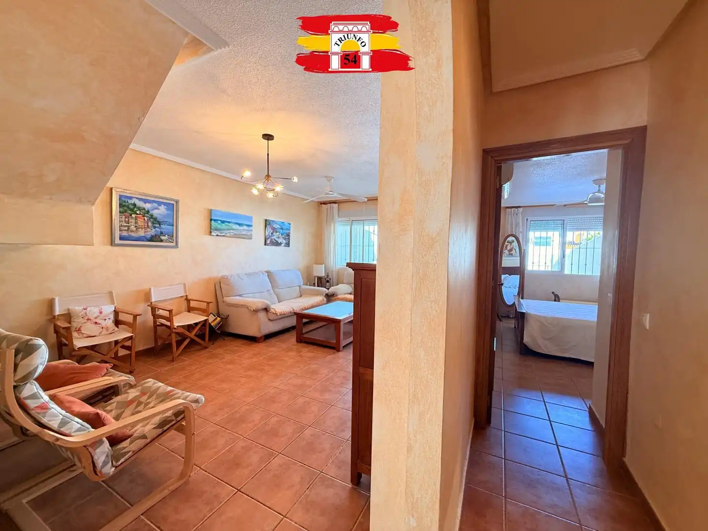 Sala de estar de Casa adosada en venta en Pilar de la Horadada con Aire acondicionado, Calefacción y Jardín privado