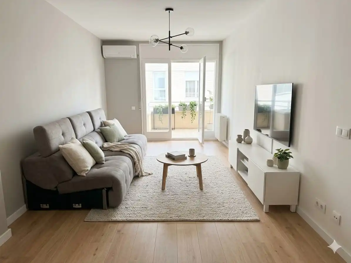 Sala de estar de Piso en venta en Girona con Terraza y Balcón