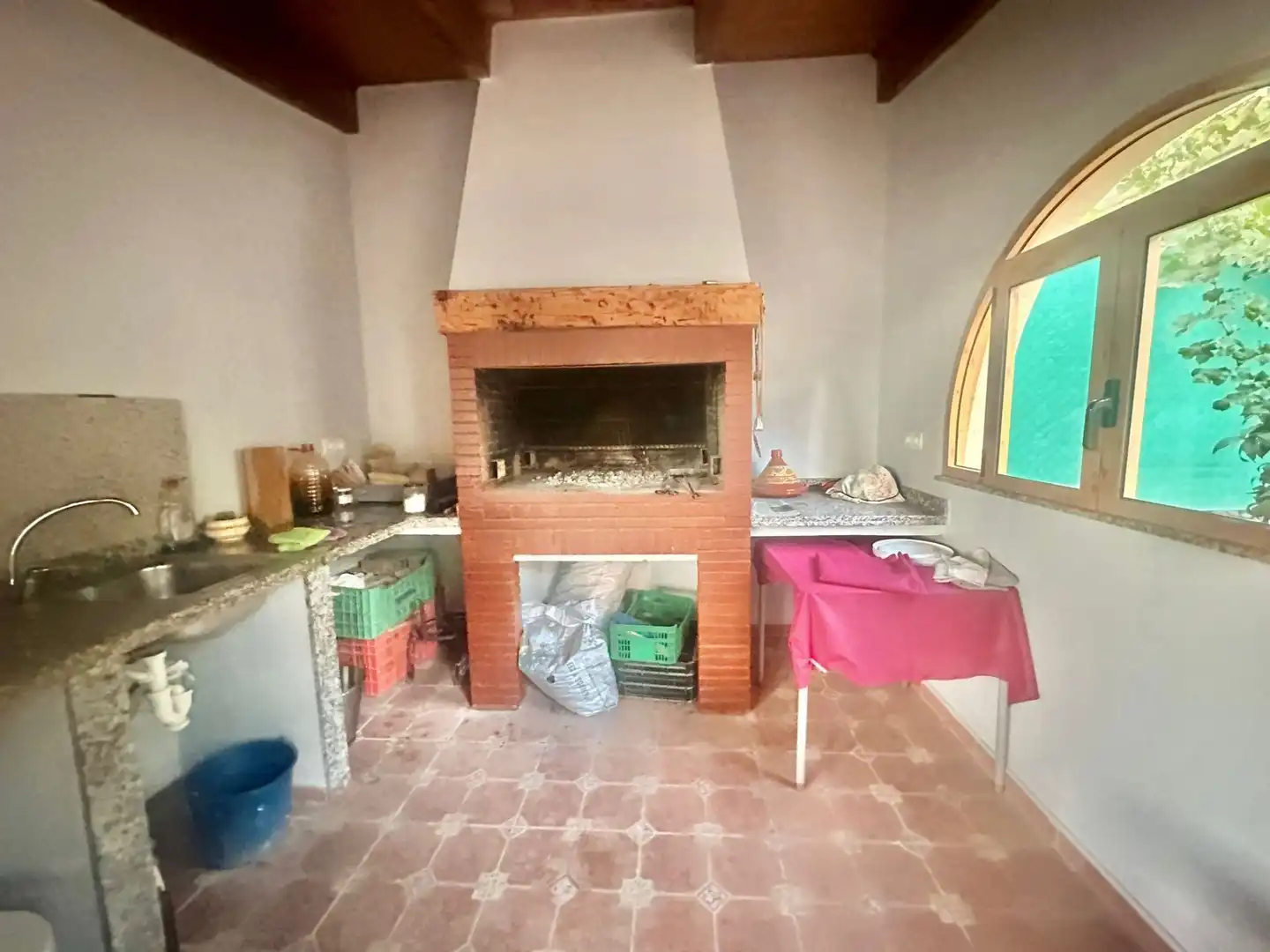Cocina de Casa o chalet en venta en San Vicente del Raspeig / Sant Vicent del Raspeig con Aire acondicionado, Calefacción y Jardín privado