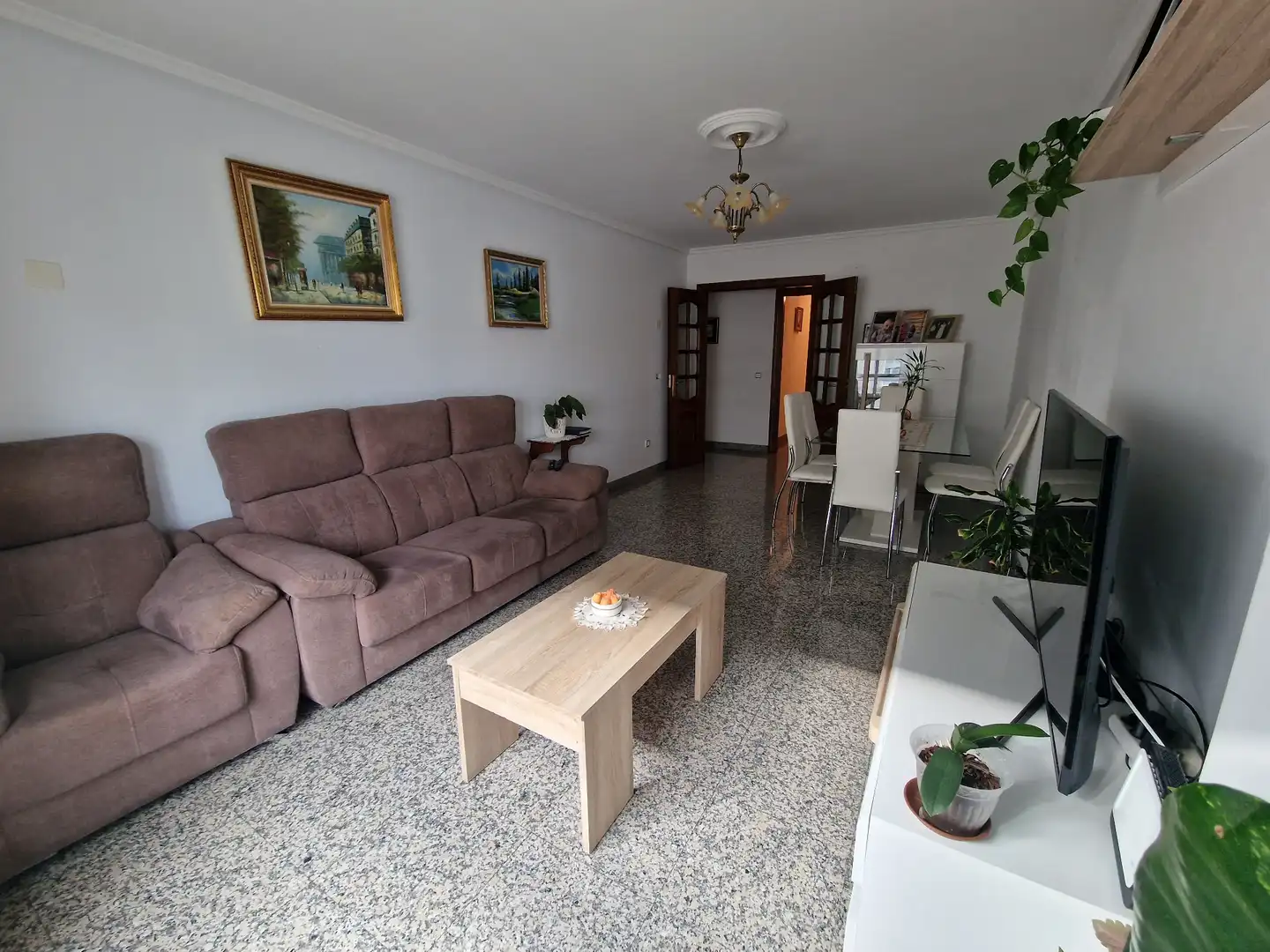 Sala de estar de Piso en venta en Narón con Calefacción, Parquet y Trastero