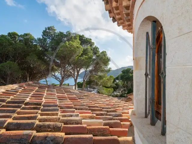 Außenansicht von Haus oder Chalet zum Verkauf in Palafrugell mit Klimaanlage, Heizung und Privatgarten
