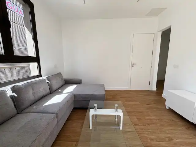 Sala d'estar de Pis de lloguer en Las Palmas de Gran Canaria amb Moblat, Rentadora i Balcó